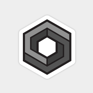 Impossible Hexagon Sticker